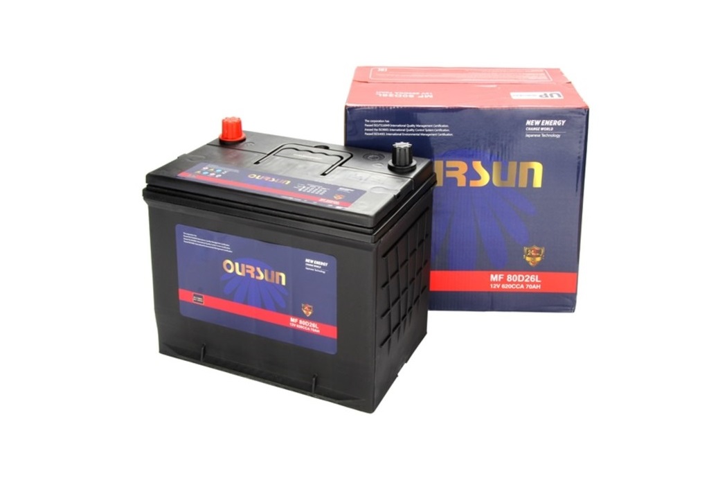 OURSUN JIS MF 80 Ач  (95D26L) (0) - аккумулятор для азиатских автомобилей