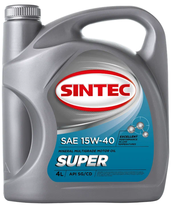 SINTEC масло SUPER 15W-40 CD/SG 4л мин