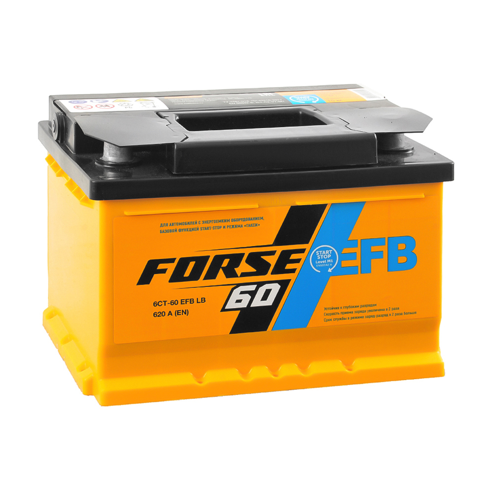 Forse EFB60 Ач (низ) обр.п. (0) АКЦИЯ 2022г - аккумулятор легковой