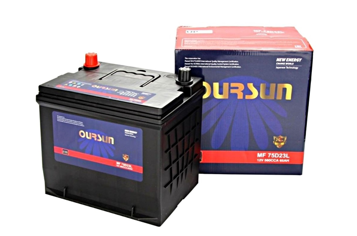 OURSUN JIS MF 65 Ач  (75D23L) (0) - аккумулятор для азиатских автомобилей