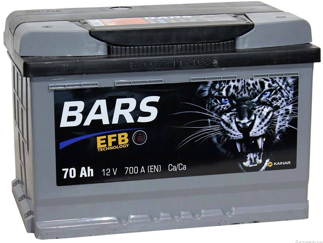 BARS Asia EFB 70 Ач (D26L) (0) - аккумулятор для азиатских автомобилей
