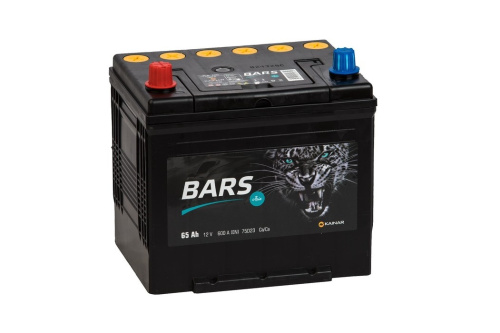 Аккумулятор легковой BARS Asia 65 Ач (75 D 23 R) (1) по цене 7&nbsp;910 ₽