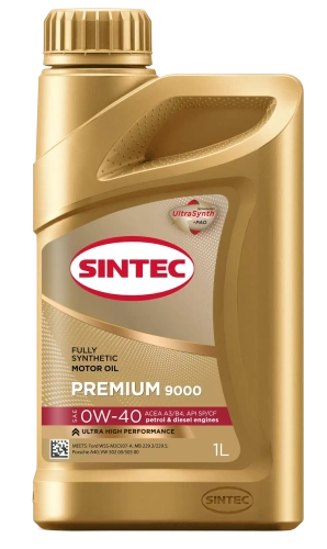 SINTEC масло ПРЕМИУМ 9000 0W-40 A3/B4 1л синт