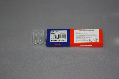Koito лампа 24V3W (T7) 1686 цоколь T7