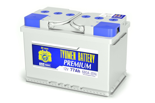 Аккумулятор легковой Тюмень Premium 77 Ач прям.п. (1) по цене 9&nbsp;160 ₽