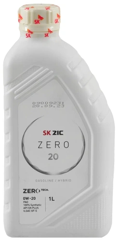 ZIC масло ZERO 20 0W20 API SP 1л синт