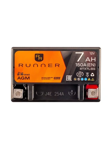 Runner Bike RTX7L-BS 7 Ач - мото аккумулятор