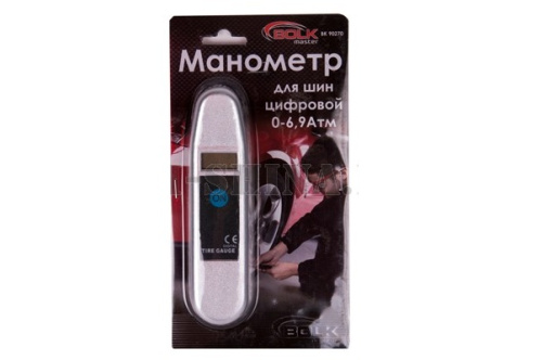 BOLK Манометр для шин цифровой 0-6,9Атм BK90271