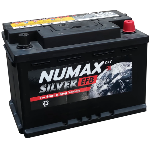 Numax Silver EFB 75 Ач (D 26L) S95L (0) - аккумулятор для азиатских автомобилей