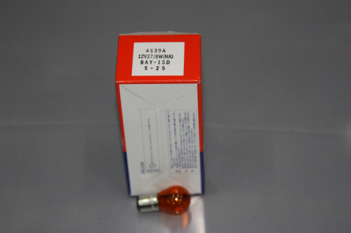 Koito лампа 12V27/8W (S25) 4539A оранжевая цоколь S25