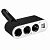 SKYWAY Разветвитель прикур 3 гнезда+USB ЧS02301006