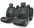 Чехлы велюр-жакард 11пр. COMF ANTHRACITE CMB-1105