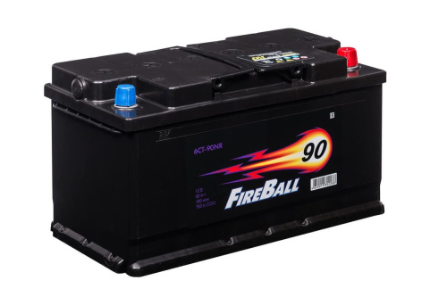 Аккумулятор легковой FireBall 90 Ач прям.п. (1) по цене 9&nbsp;050 ₽