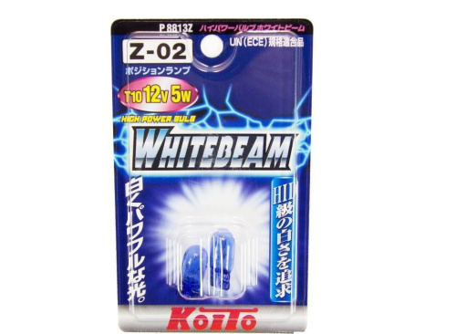 Koito лампа Whitebeam к-т 12v5w (T10) P8813Z цоколь T10